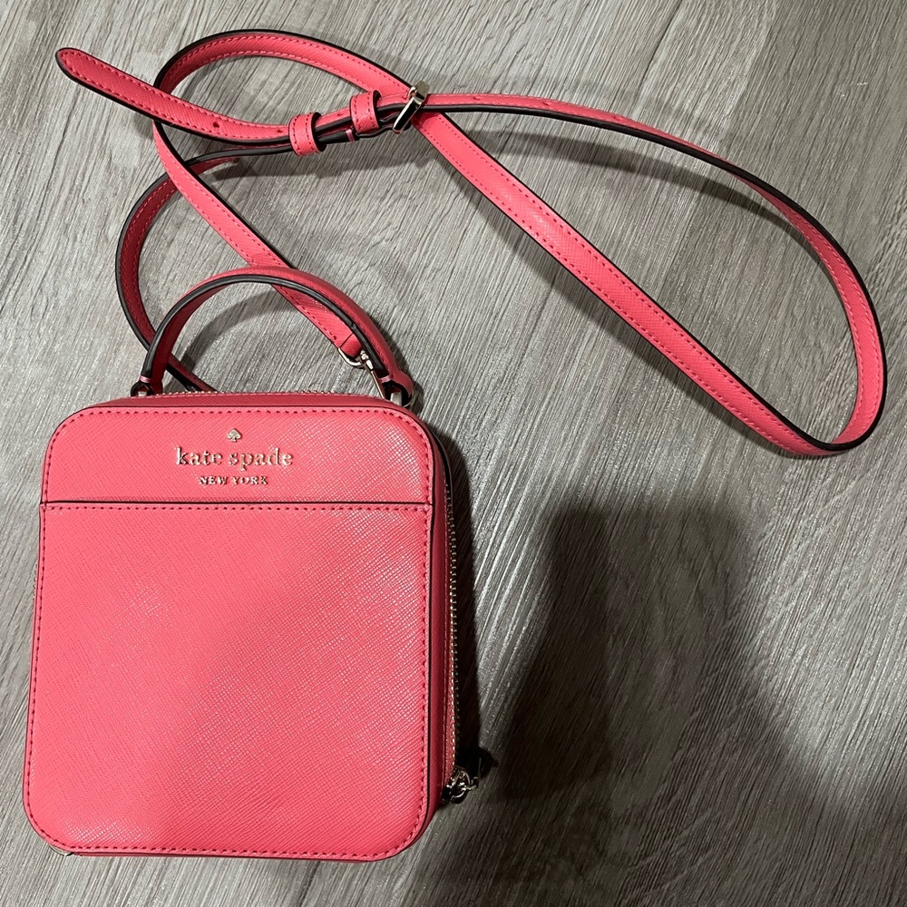Kate Spade Pink Square Purse Bag Crossbody